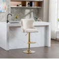 thumbnail image 1 of Hengming Velvet Bar Chair Stool - 1-Piece Set with Gold Lion Head & Anti-Skid Design, 1 of 6