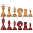 thumbnail image 1 of Hengroen Staunton Chess Set with Padauk & Boxwood Pieces - 4.6" King, 1 of 3