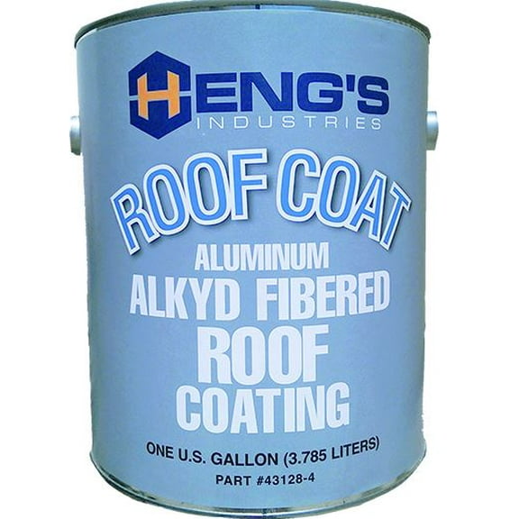 Hengs 43128-4 - 128 oz. Fibered Metal Silver Roof
