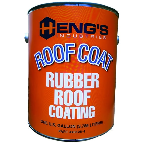 Hengs 46128-4 - 128 oz. Fibered EPDM Rubber White Roof