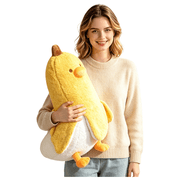 Hengshan Banana Duck Plush Toy, Funny Banana Duck Stuffed Animal, Soft Cute Duck in Banana Peel Body Pillow, 3 Sizes 20/28/35 Inch, Gag Gift for Kids Teens Adults