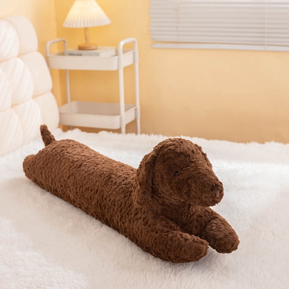 Hengshan Long Animal Body Pillow, Cute Bunny Bear Stuffed Plush Long Pillow, Ultra Soft Hugging Body Cushion for Sleeping, Cuddle Plush Toy Gift for Teens Adults