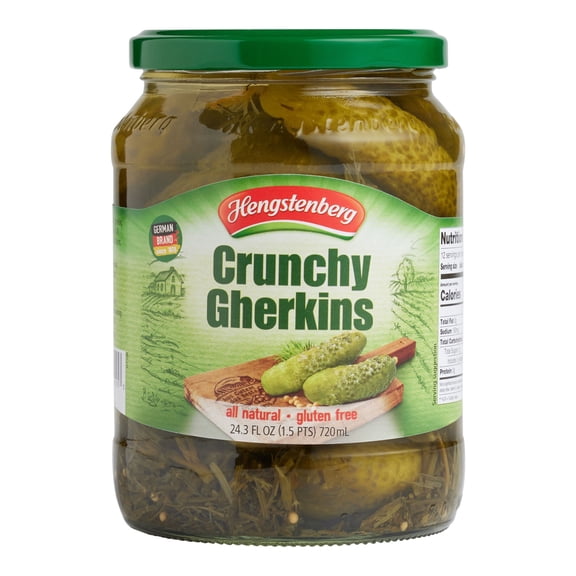 Hengstenberg Crunchy Gherkins 24.3 oz. Pack of 3