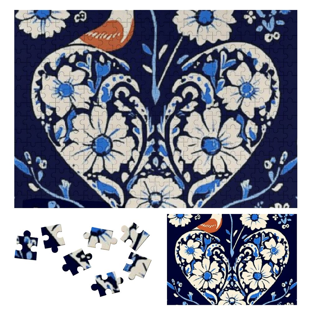 Hengt Flowers Wooden Jigsaw Puzzle for Family and Friends, EcoFriendly