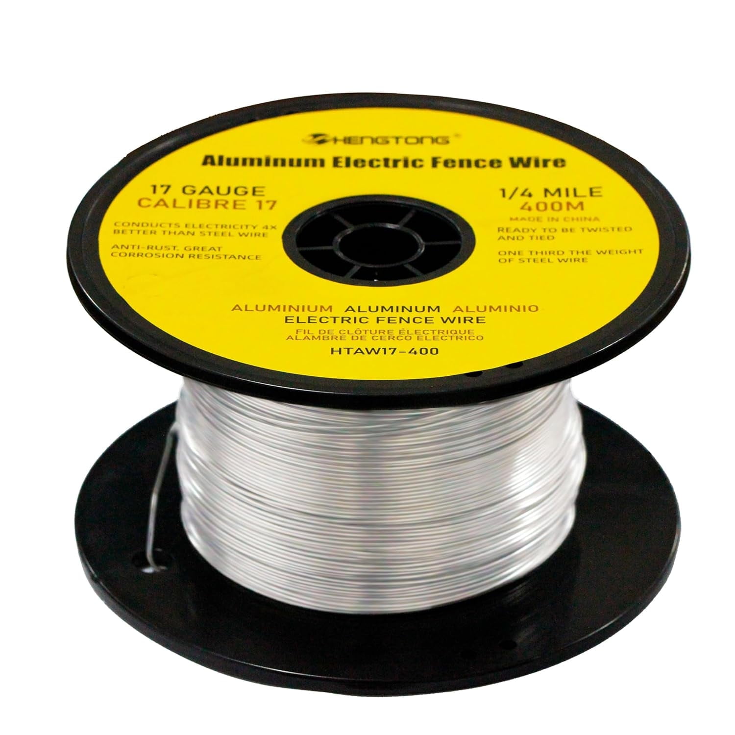 Hengtong High Conductivity Aluminum Electric Fence Wire 400m Chicken Wire Fencing