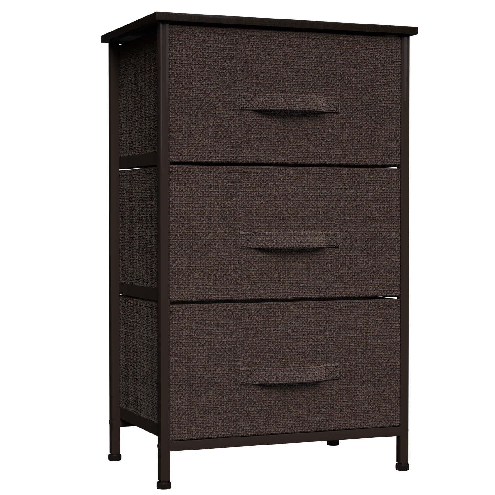 Hengu 3 Drawer Dresser, Fabric Drawers Closet Shelves for Bedroom ...