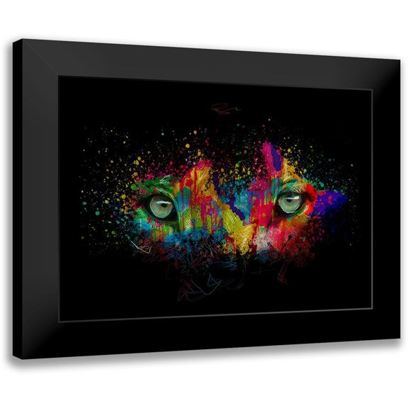 Henk van Gog 24x18 Black Modern Framed Museum Art Print Titled - Lioneye