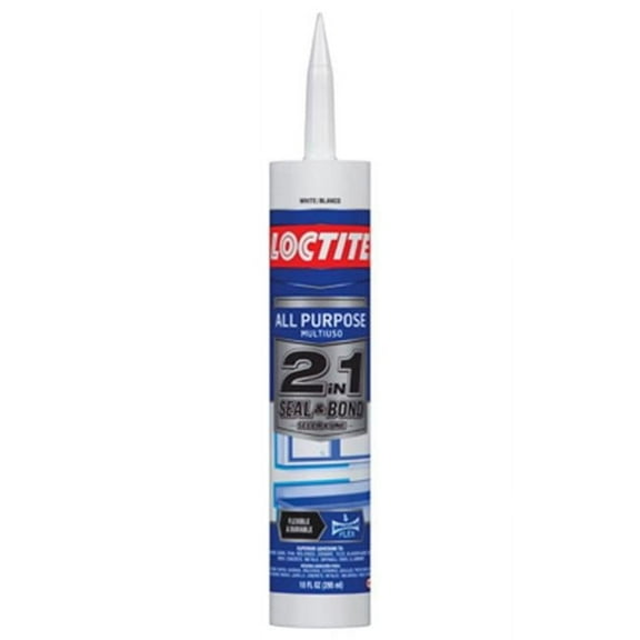 Henkel 1936440 Polyseamseal- 10 oz. White- 2 In 1 All Purpose Adhesive Caulk