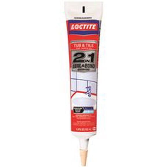 Loctite Polyseamseal 2-1N-1 Tub-N-Tile Adhesive Sealant, Almond, 5-1/2 Oz.