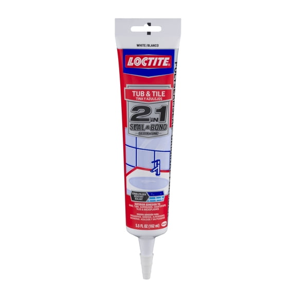 Tub and Tile Caulk White 5.5 Oz Henkel Consumer Adhesives Tub and Tile Caulk