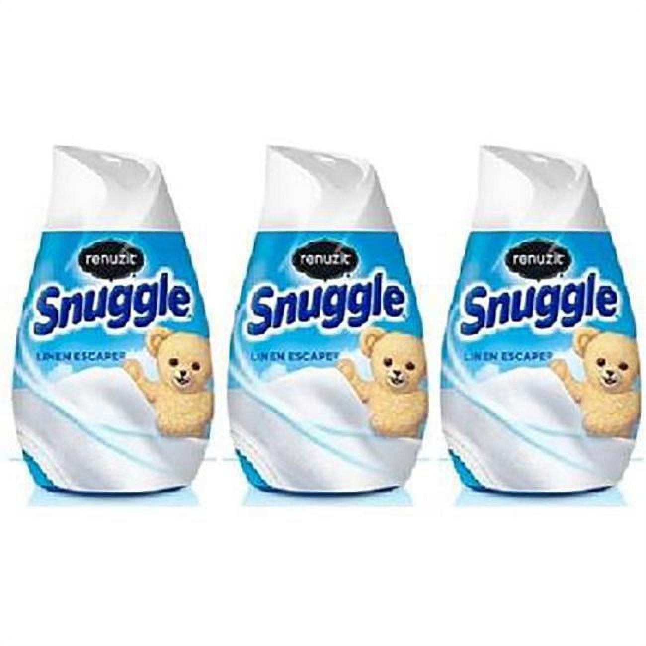 Henkel 7 oz Renuzit Snuggle Linen Escape Scent Air Freshener Gel Pack of 3