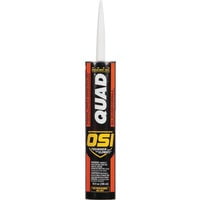 OSI QUAD 10 Oz. Window, Door & Siding Polymer Sealant, Clear 827837 Pack of 12