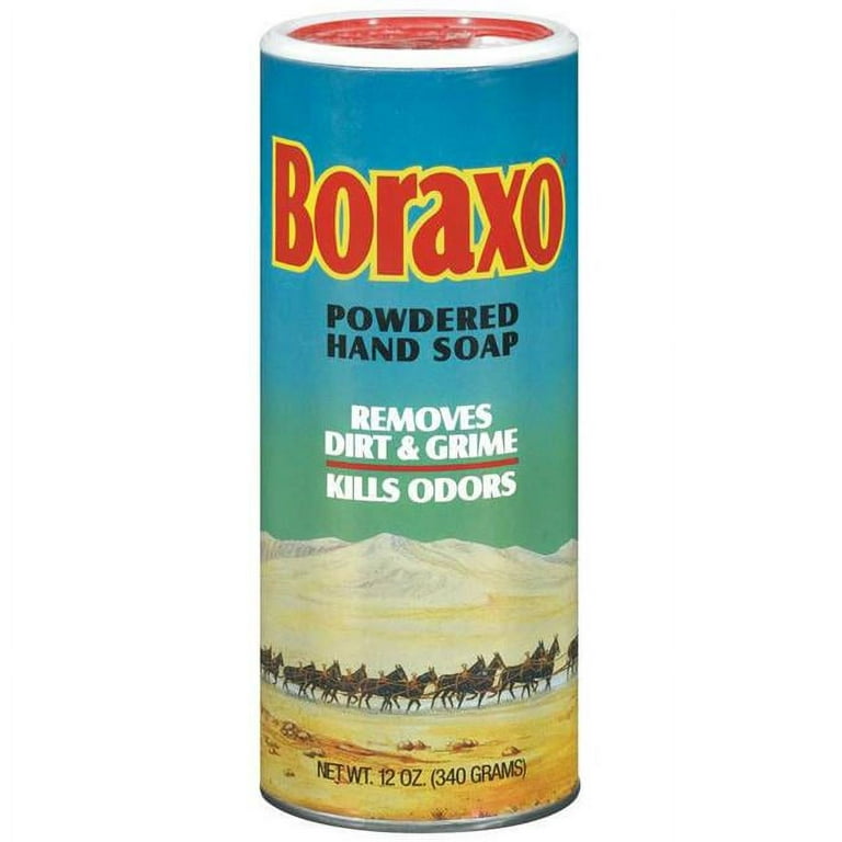 Vintage Boraxo Powdered Hand Soap Tin Can 8 oz., Pacific Coast Borax Co, NY  & LA