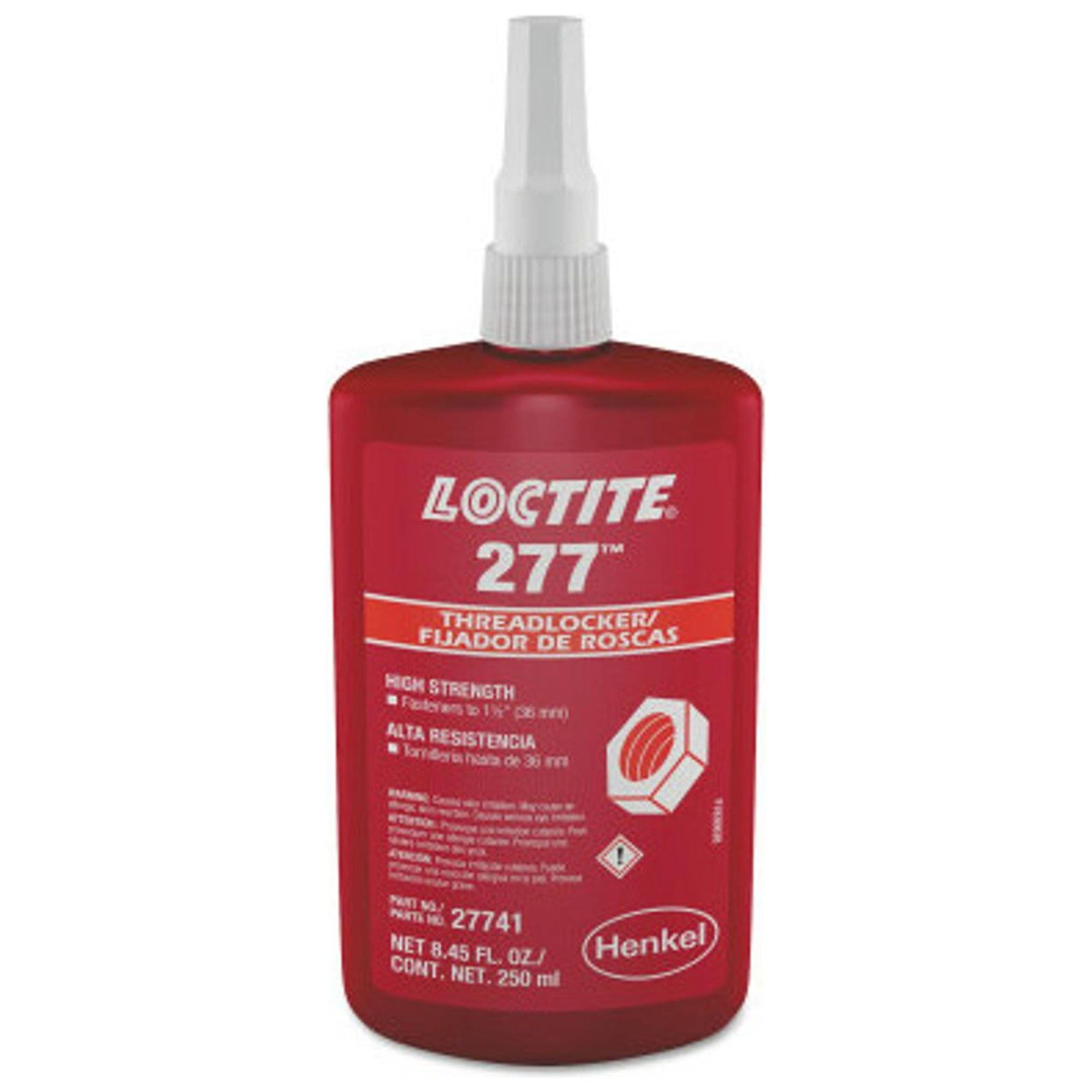 Henkel Corporation 277 Threadlocker, High Strength, 250 mL, 1 1/2 in