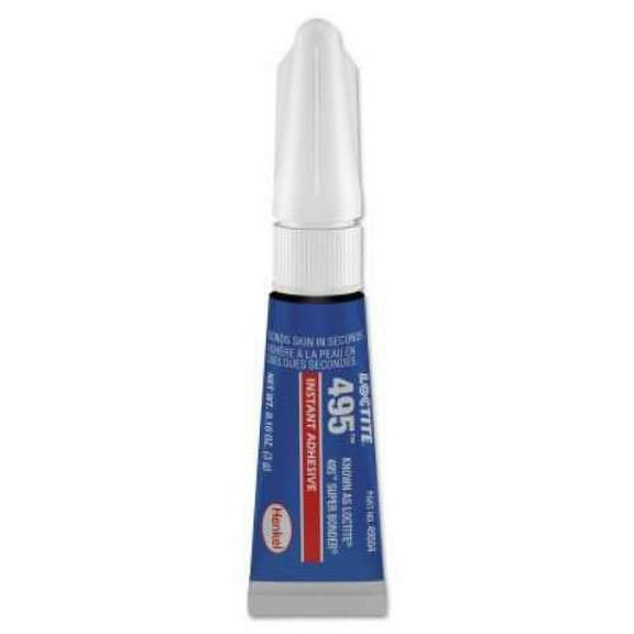 Henkel Corporation 495 Super Bonder Instant Adhesive, 3 g, Tube, Clear - 10 TUBE (442-234072)