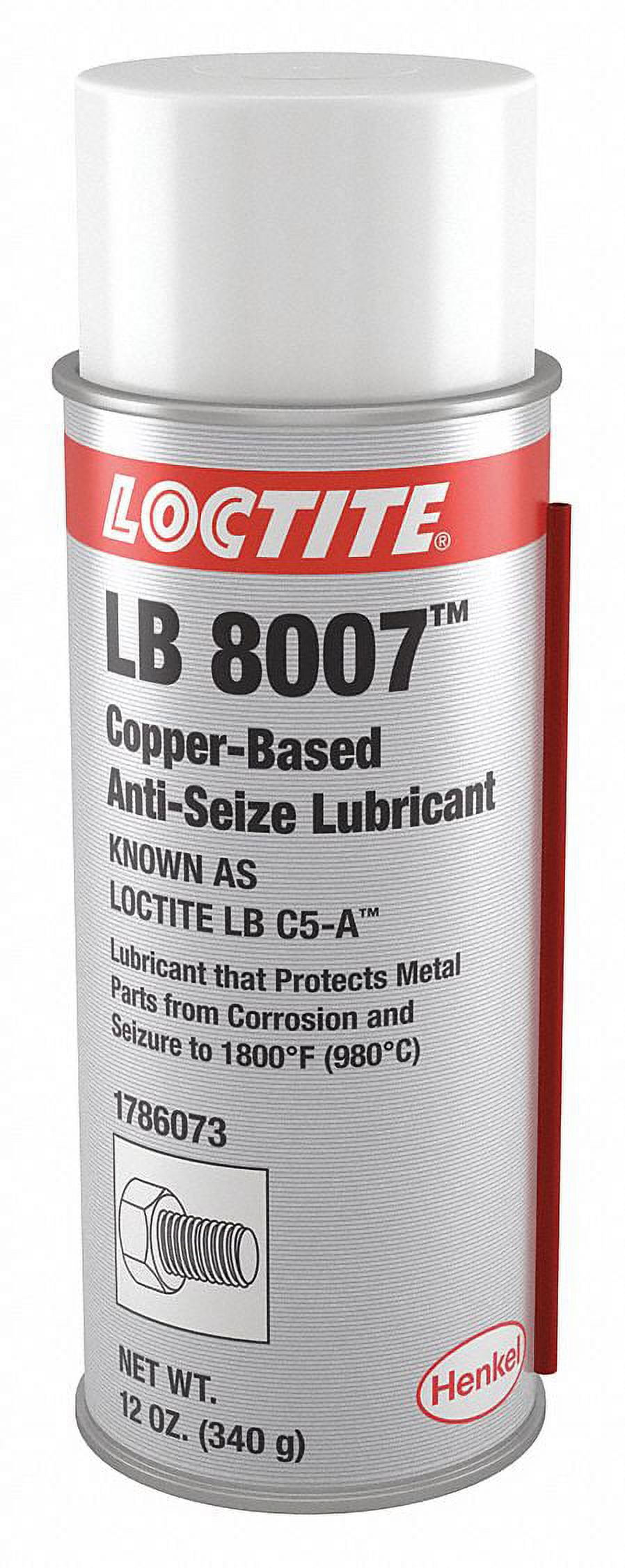 Henkel Corporation LB 8008 C5A Copper Based AntiSeize Lubricant, 12