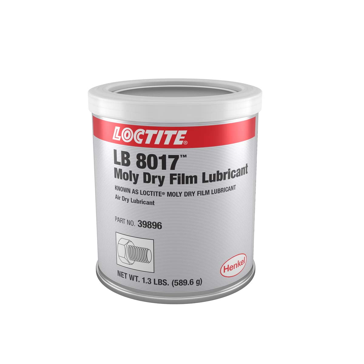 Henkel Corporation LB 8017 Moly Dry Film Lubricant, 1.3 lb Can 1 CAN (442233501)