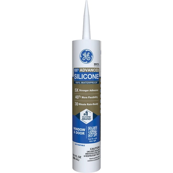Henkel GE Advanced Silicone Window & Door 100% Silicone Sealant - Single Pack