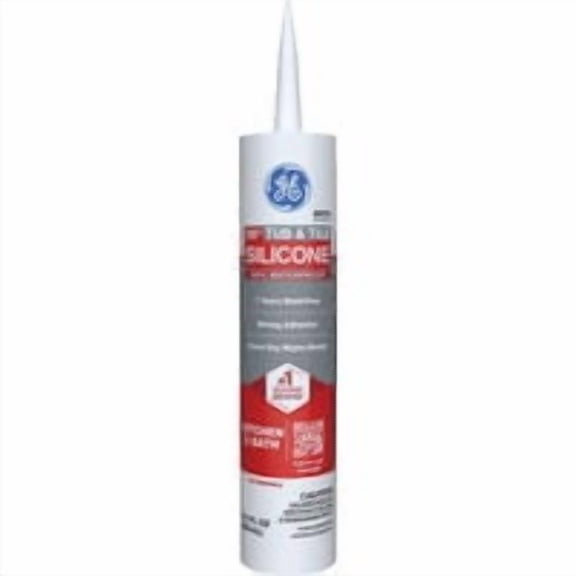 Henkel GE Silicone 1 Tub & Tile 100% Silicone Sealant - Pack of 7