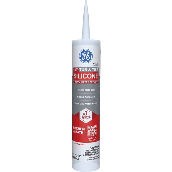 Henkel GE Silicone 1 Tub & Tile 100% Silicone Sealant - Single Pack