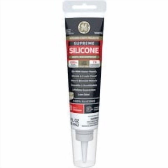 Henkel GE Supreme Silicone Kitchen & Bath 100% Silicone Sealant - Pack of 7