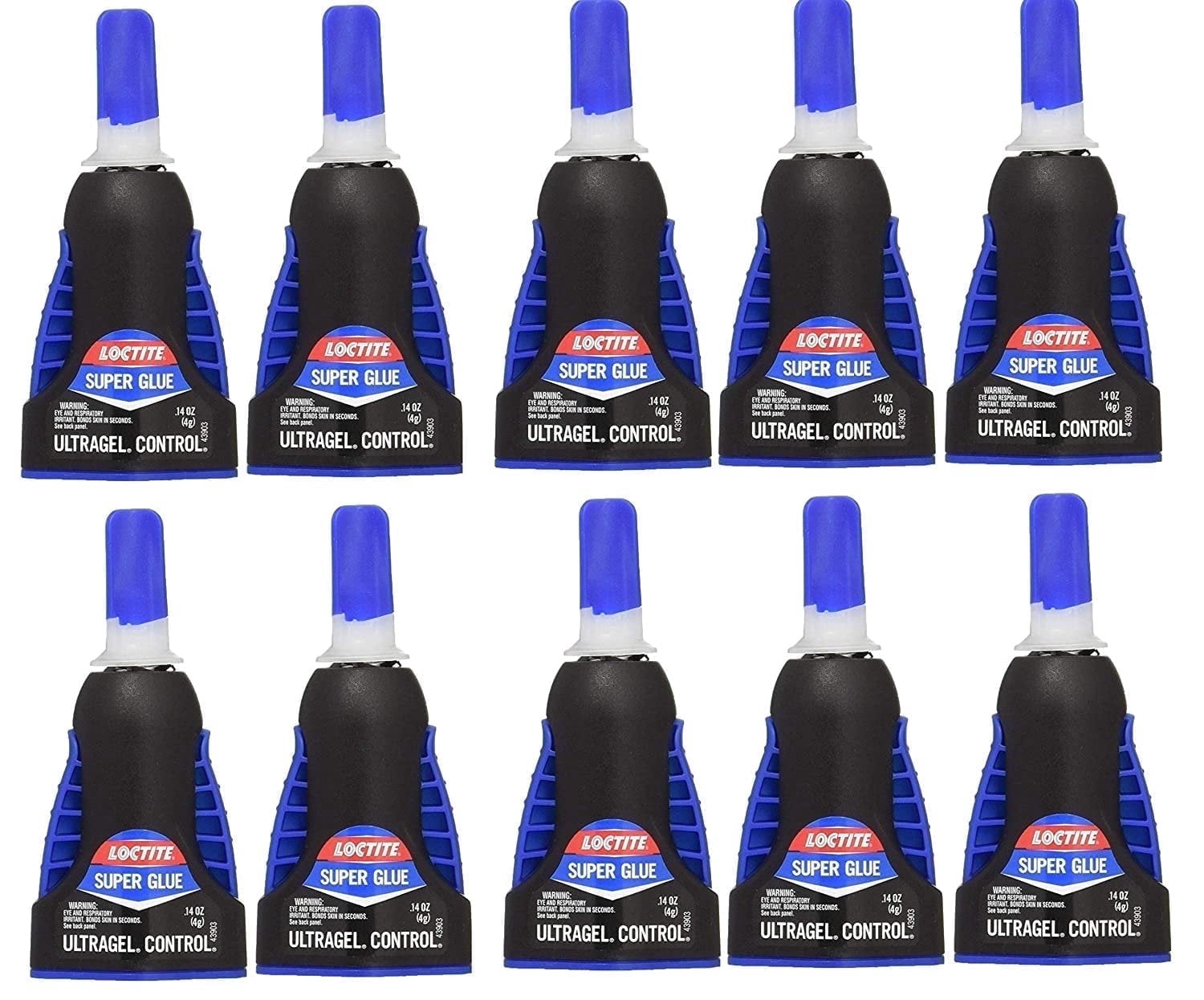 Loctite Henkel 4 Gram Super Glue Ultra Gel Control, Clear (10)