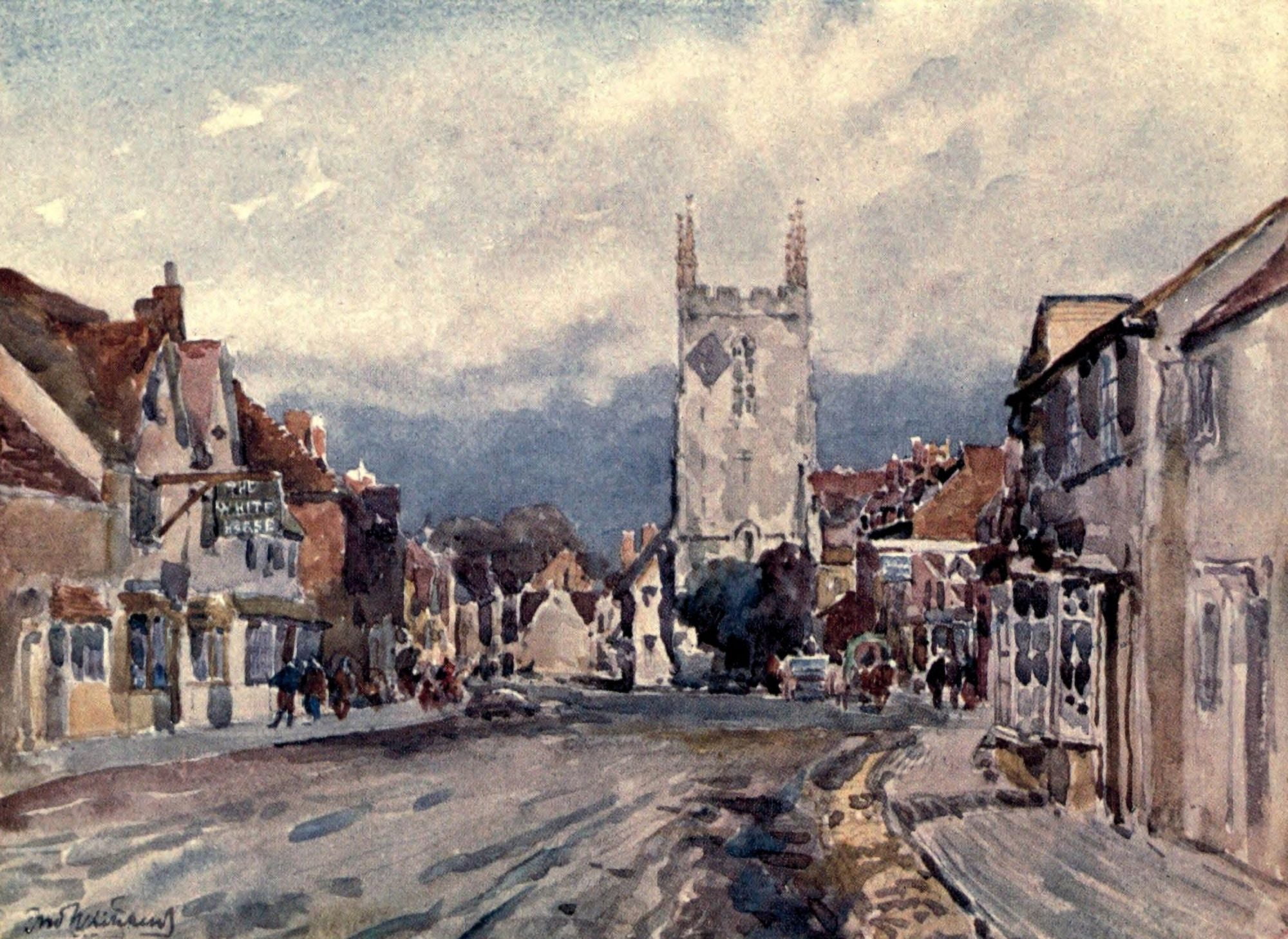 Henley-in-Arden Canvas Art - F Whitehead (18 x 24)