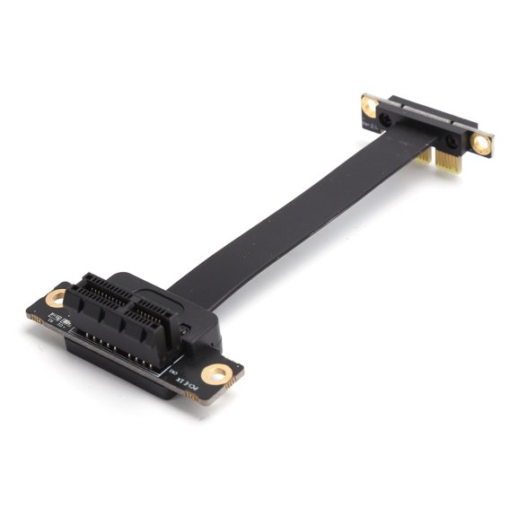 Henmomu Extension Cable,Extension Cable PCIE 1X Dual 90 Network Adapter With LED Indication Gen3 8Gbps,Adapter Cable