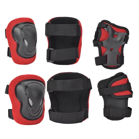 Henmomu Protection Gear Set Roller Skate Knee Pads Air Mesh + PE Shell Elastic Strap Adjust Strap For Skating Enthusiasts And Extreme Skating Enthusiasts