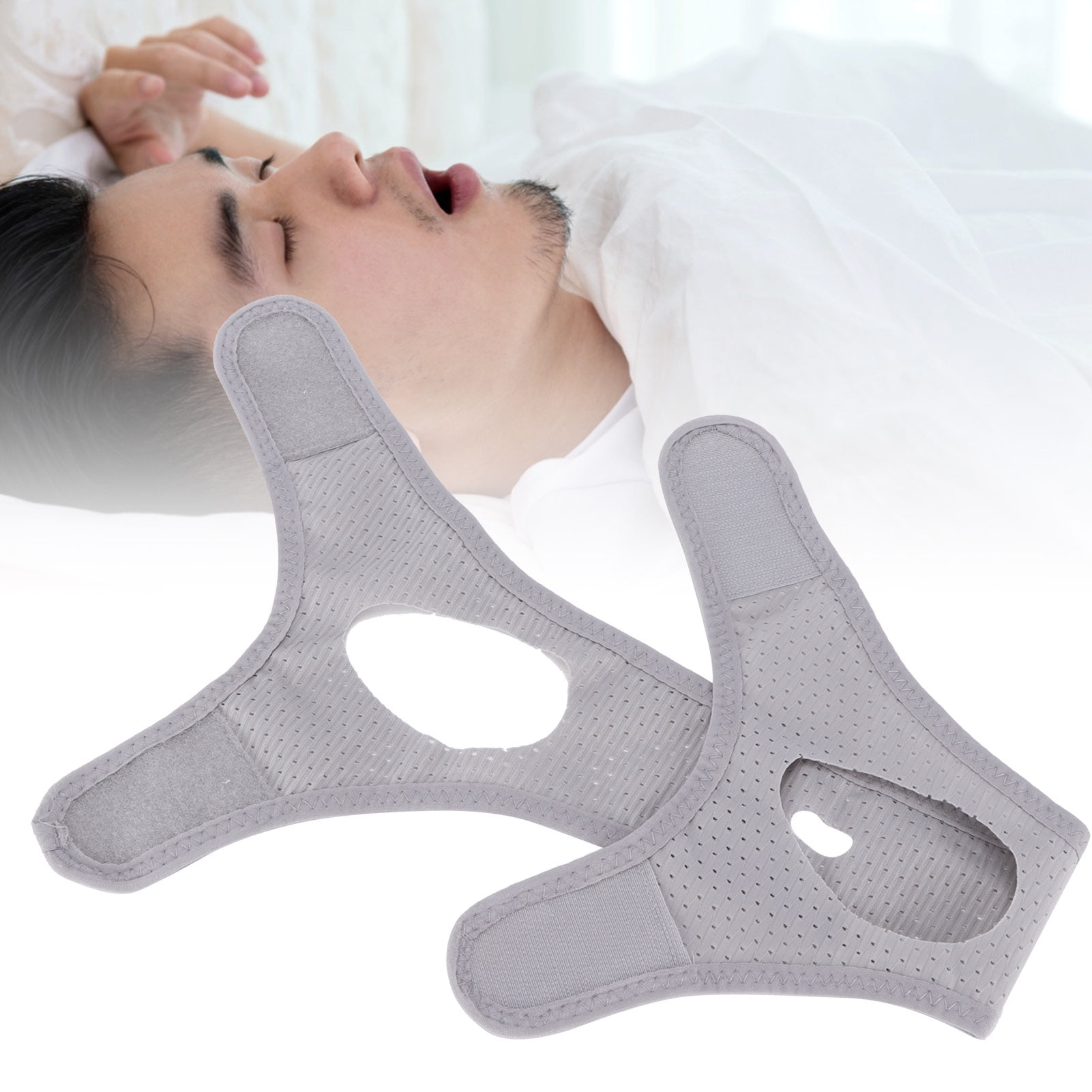 Henmomu Strap,Anti Snore Chin Strap,AntiSnoring Jaw Support Belt Chin Strap For The Correction