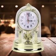 Henmomu Table Clock, European Style Clock Silent Table Clock, Antique Clock Retro Table Clock For Indoor Living Room