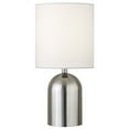 thumbnail image 1 of Henn&Hart 13" Brushed Nickel Round Mini Lamp, 1 of 4
