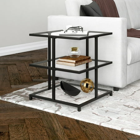 Henn&Hart 22" Black Side Table