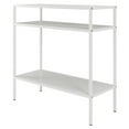thumbnail image 1 of Henn&Hart 24" Matte White Metal Side Table, 1 of 8