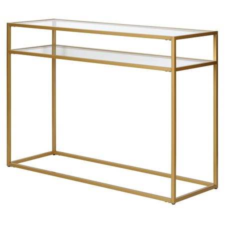 Henn&Hart 42" Gold Console Table