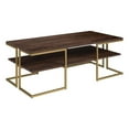 thumbnail image 1 of Henn&Hart 45" Gold Coffee Table, 1 of 8