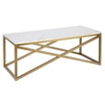 thumbnail image 1 of Evelyn&Zoe Glam 46" Wide Brass Coffee Table, 1 of 7