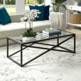 thumbnail image 1 of Henn&Hart 54" Black Bronze Coffee Table, 1 of 5