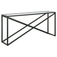 thumbnail image 1 of Henn&Hart 64" Black Console Table, 1 of 8