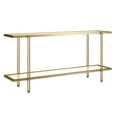 thumbnail image 1 of Henn&Hart 64" Gold Console Table, 1 of 8