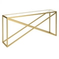 thumbnail image 1 of Henn&Hart 64" Gold Console Table, 1 of 8