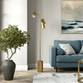 thumbnail image 1 of Henn&Hart 65" Gold Floor Lamp, 1 of 5