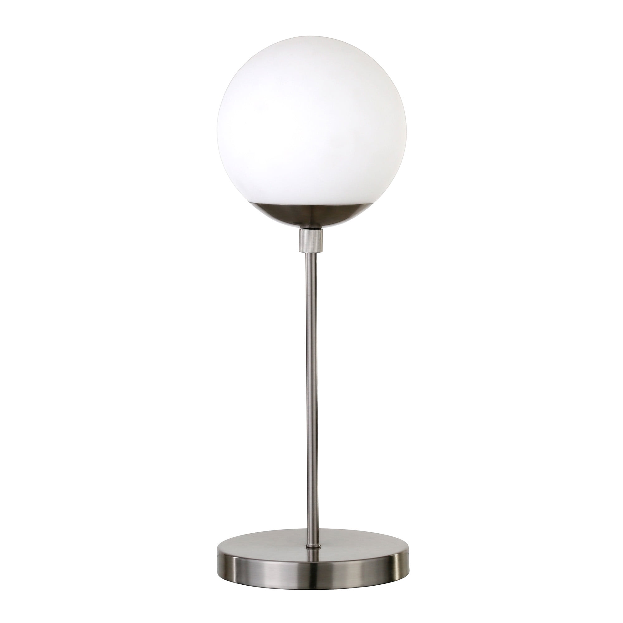 Evelyn&Zoe Contemporary Metal Globe & Stem Table Lamp