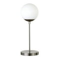 thumbnail image 1 of Henn&Hart 8" Brushed Nickel Metal/Glass Table Lamp, 1 of 9