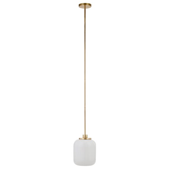 Henn&Hart 9" Brass Metal/Glass Pendant