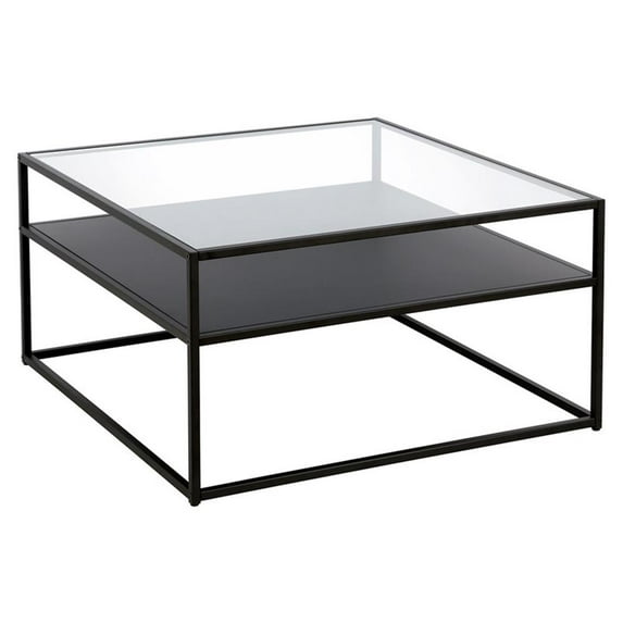 Henn&Hart Black Bronze Square Coffee Table