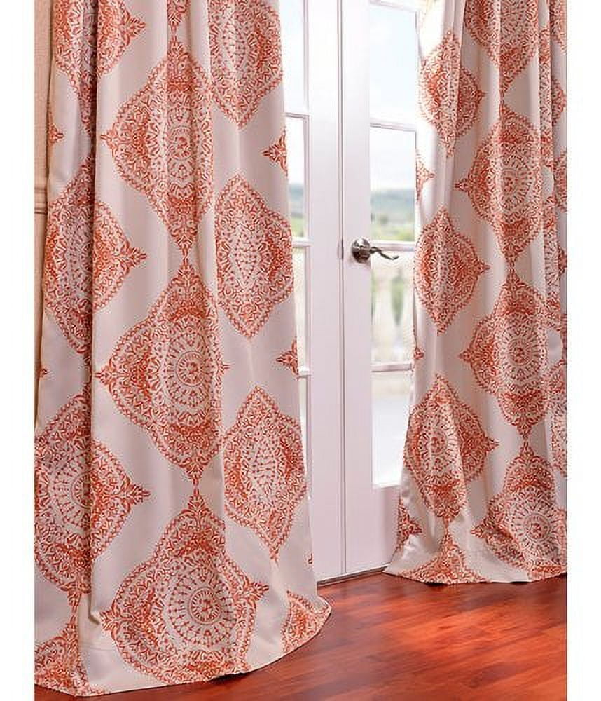 Henna Black 108" Polyester Blackout Curtain Panel