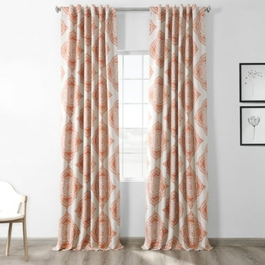 Henna Blackout Room Darkening Curtain (1 Panel), Henna, 50W X 63L