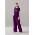 thumbnail image 1 of Cherryloom Women's Henna Heart Cotton/Modal PJ Set: Fitted Tee & Pants, 1 of 3