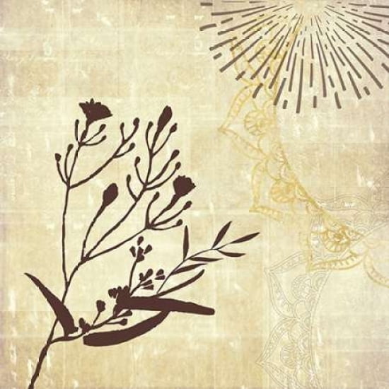 Henna Highlights 1 Canvas Art - Louis Duncan-He (24 x 24)